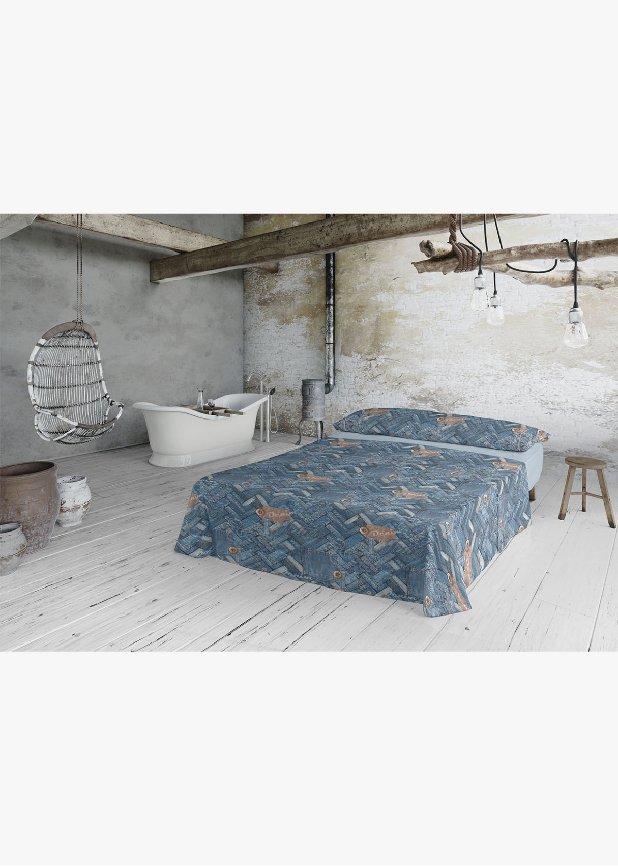 Juego Sabanas FILADELFIA azul