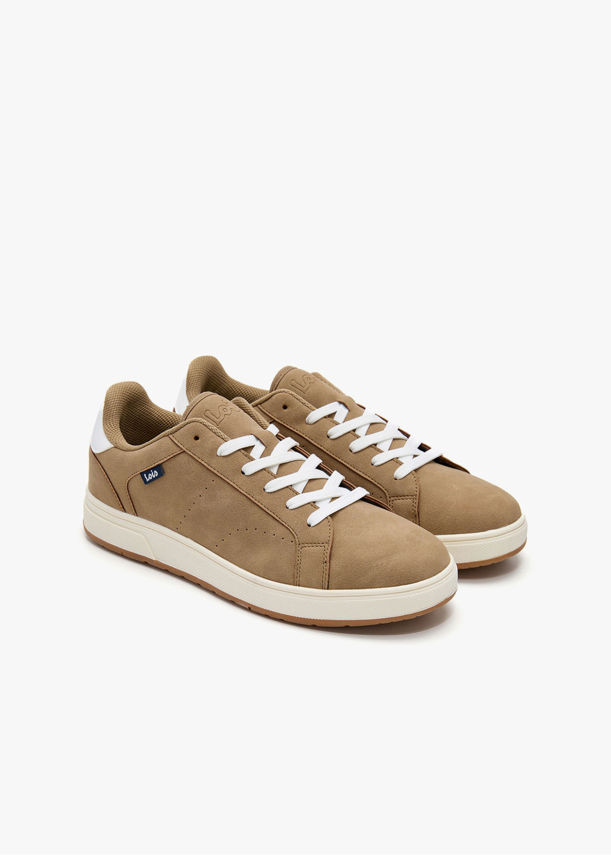 Bambas Básicas estilo tenis cierre cordones marrón