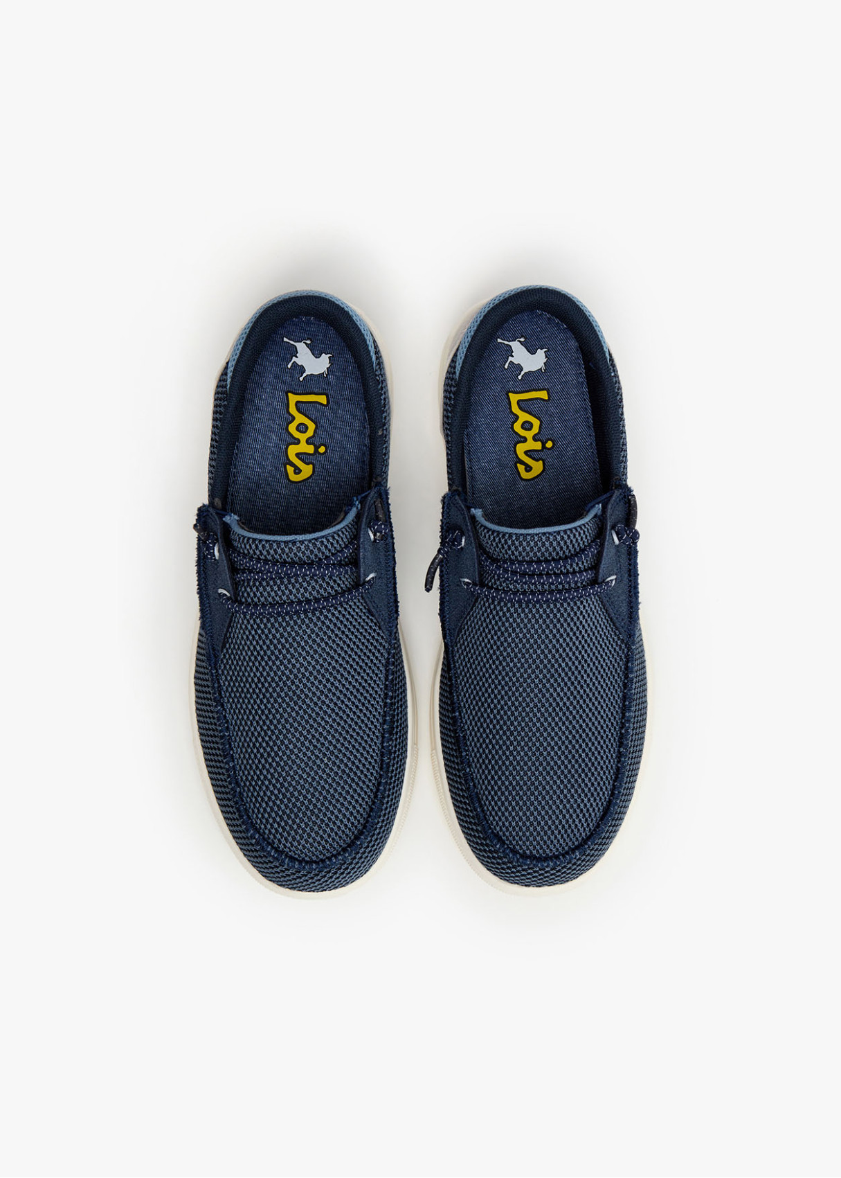 Bambas slip-on cordones azul