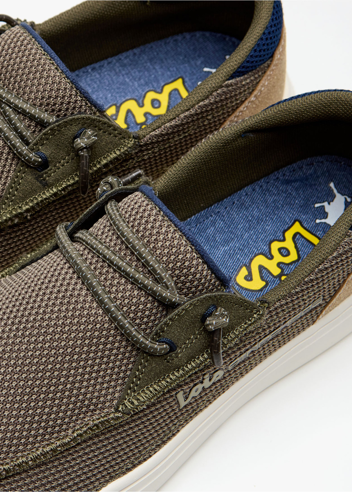 Bambas slip-on cierre cordones verde