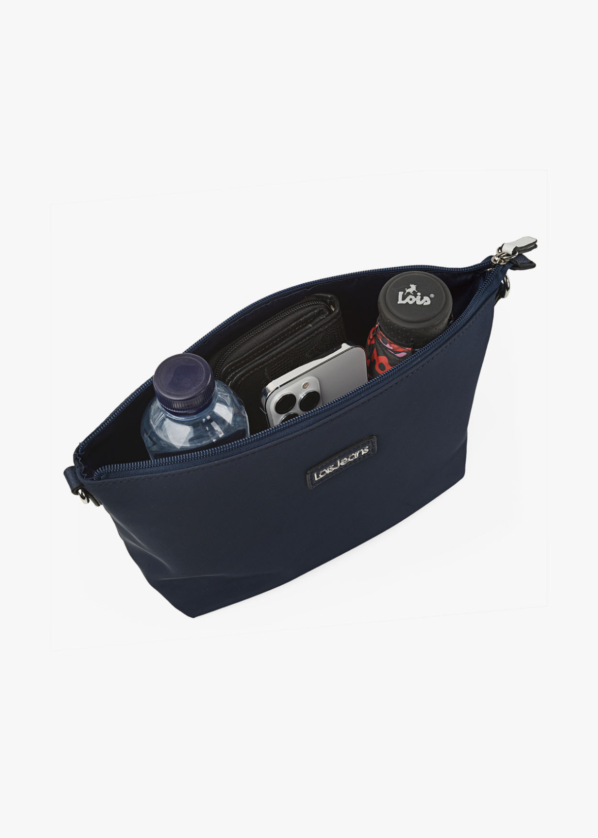 Bolso shopper Reversible doble asa y bandolera azul marino