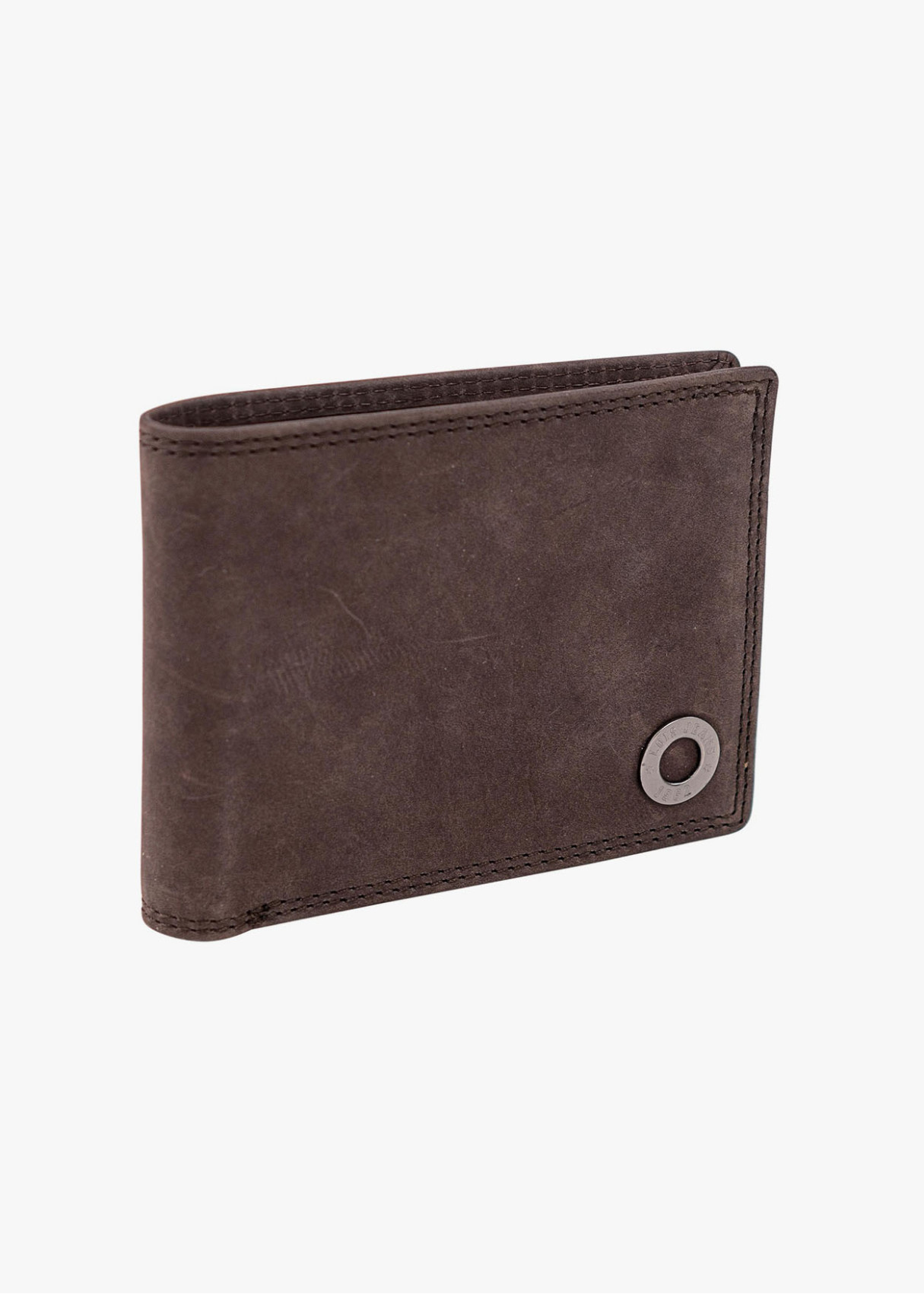 Cartera De Piel Con monedero Y Tarjetero marrón