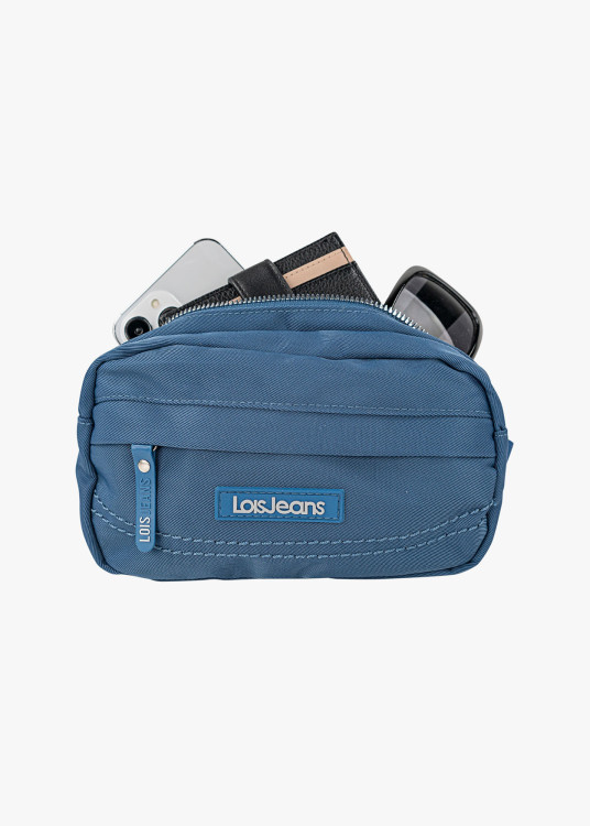 Riñonera compacta casual azul