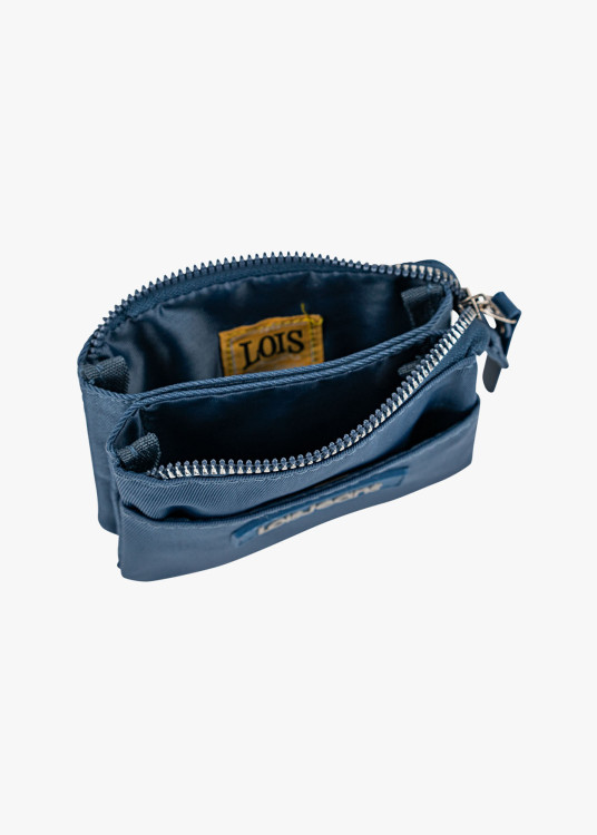 Monedero Pequeño doble compartimento azul