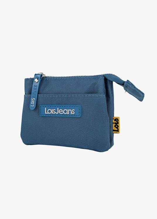 Monedero Pequeño doble compartimento azul