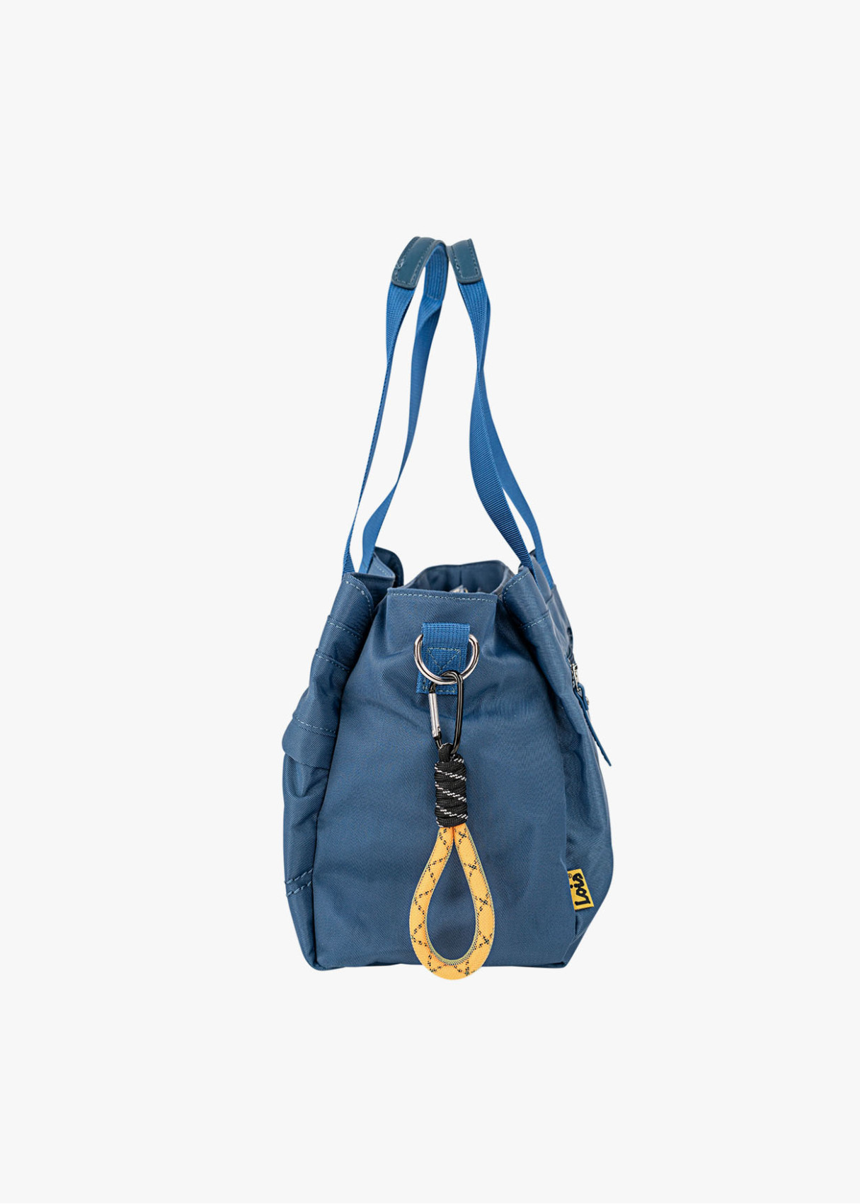 Bolso shopper bolsillo delantero azul