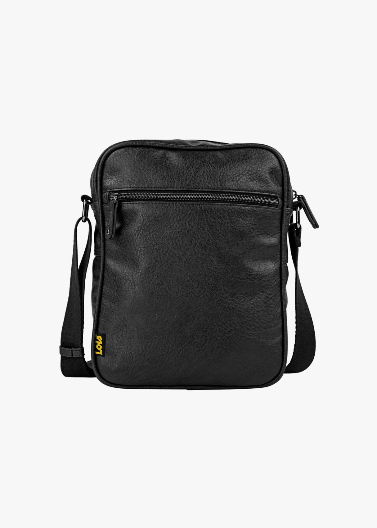 Bandolera clásica efecto piel negra