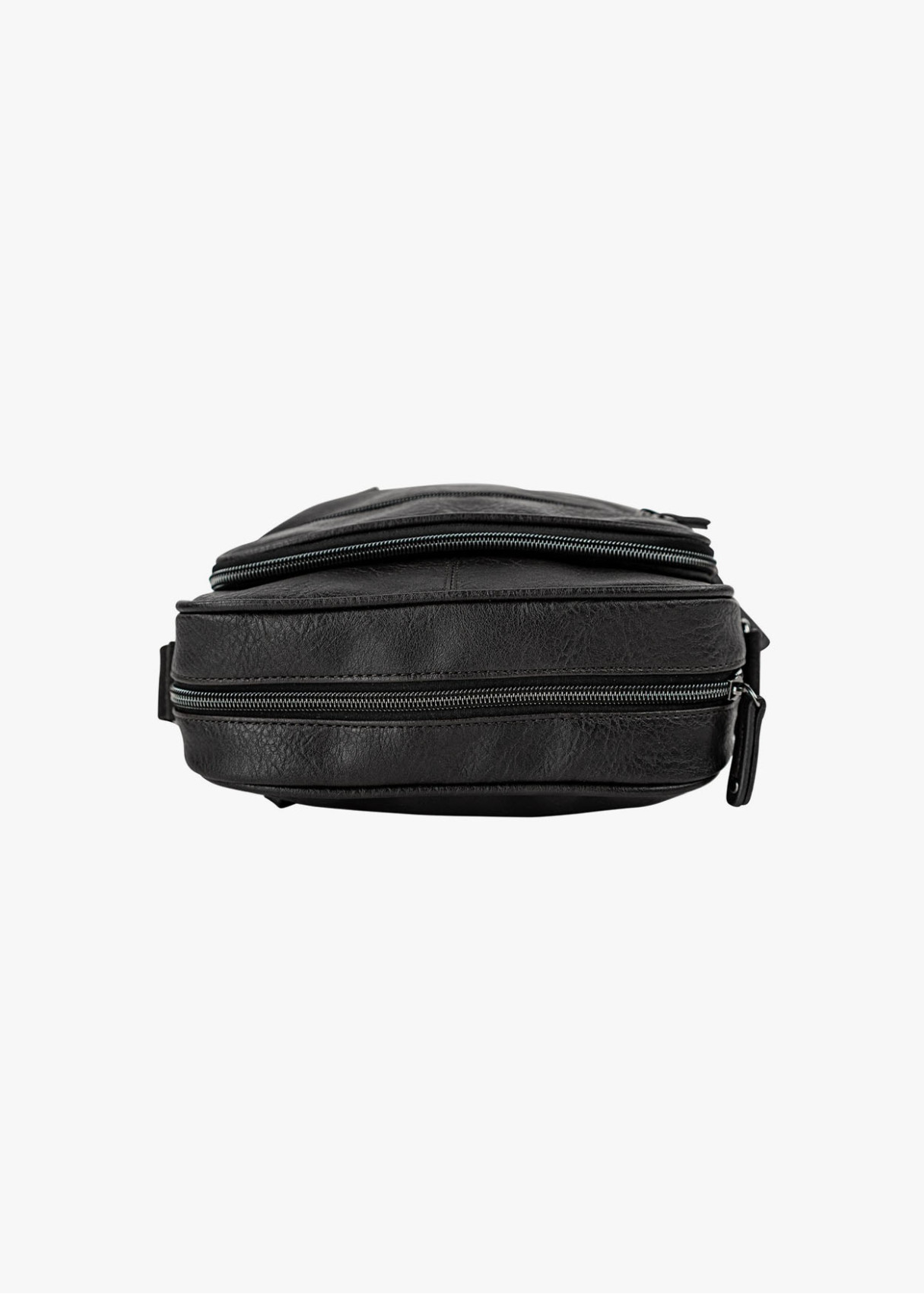 Bandolera clásica efecto piel negra