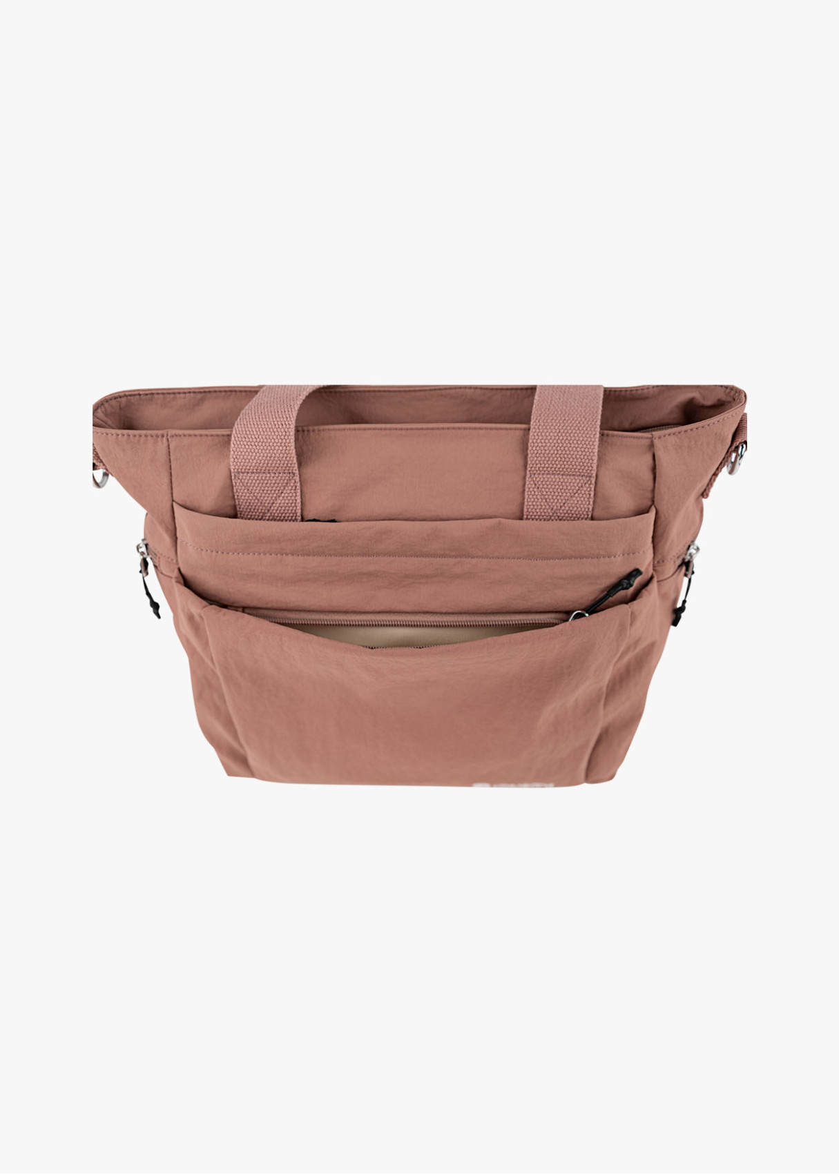Bolso Shopper casual múltiples compartimentos rosa