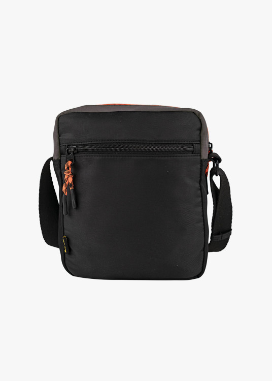 Bandolera casual bolsillo frontal gris