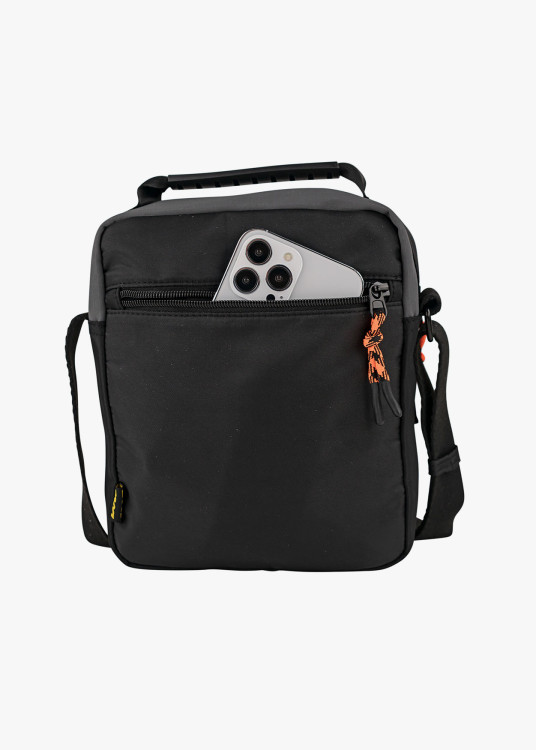 Bandolera casual contraste gris