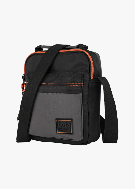 Bandolera casual contraste gris