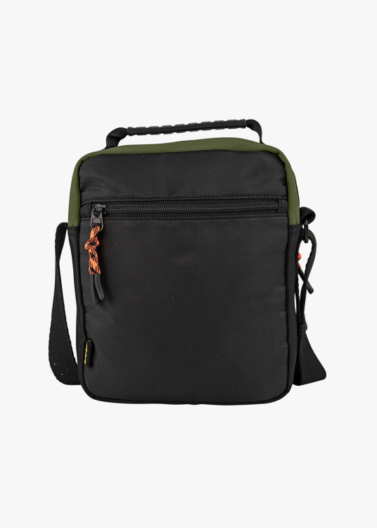 Bandolera casual contraste caqui