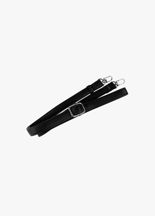 Bolso bandolera bicolor asa superior trenzada negro