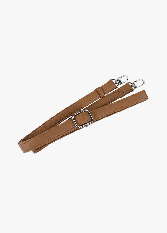 Bolso Bandolera bicolor asa superior trenzada marrón