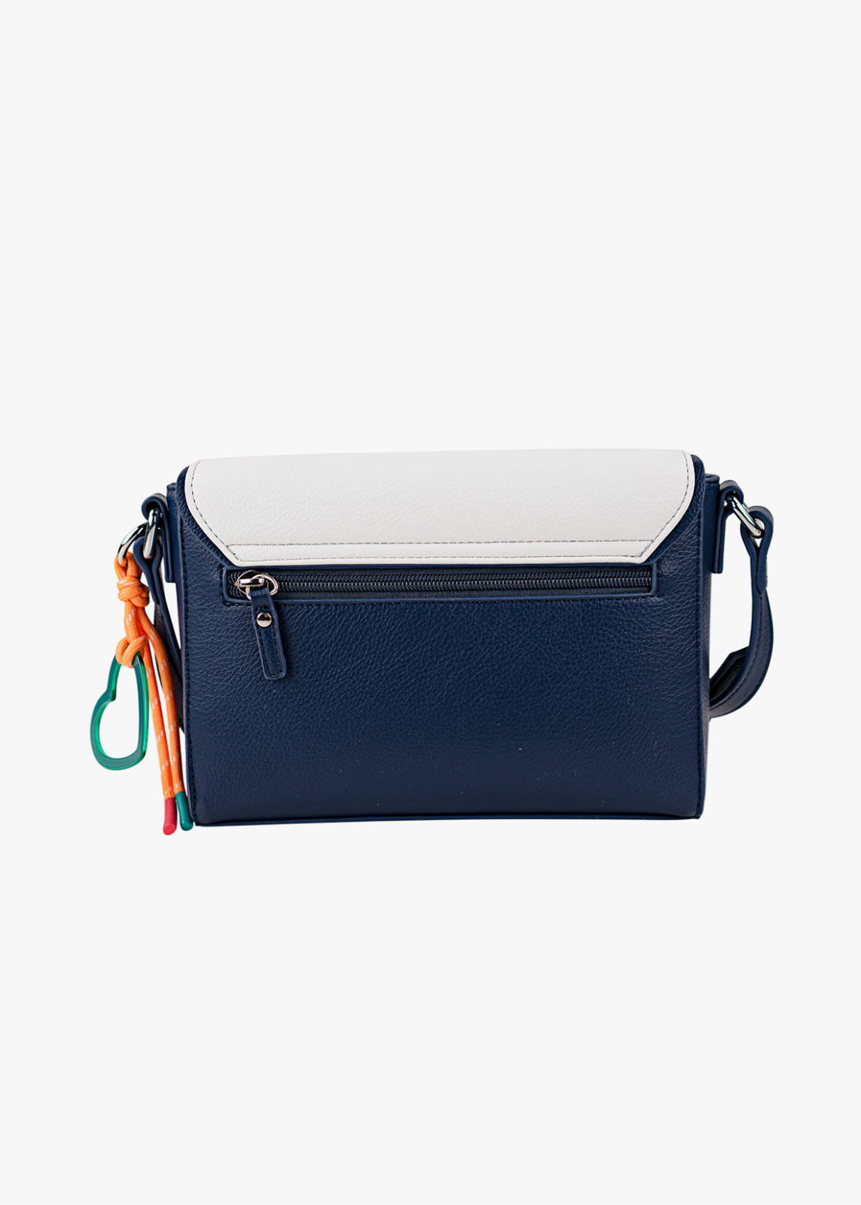 Bolso Bandolera Elegante detalle llavero corazón azul