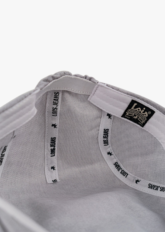 Boina plana estilo retro textura de espiga gris