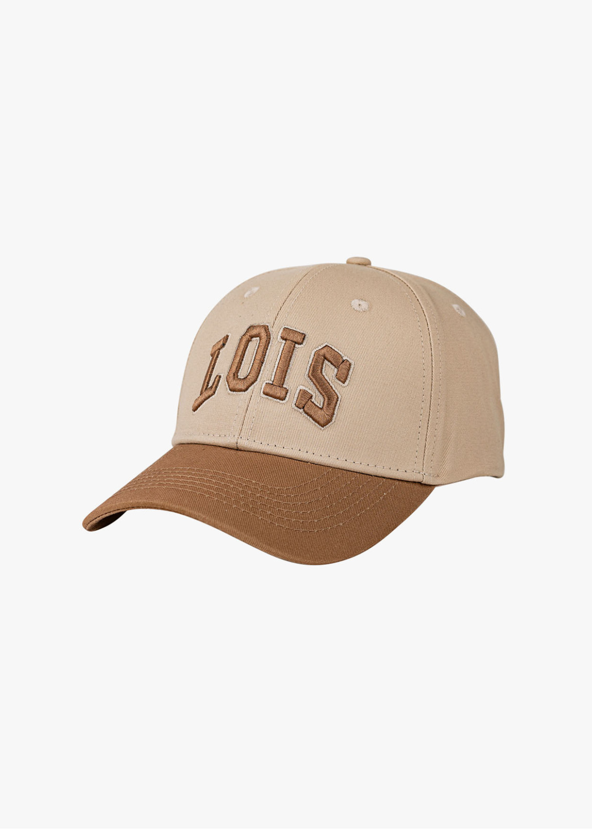Gorra béisbol bicolor beige
