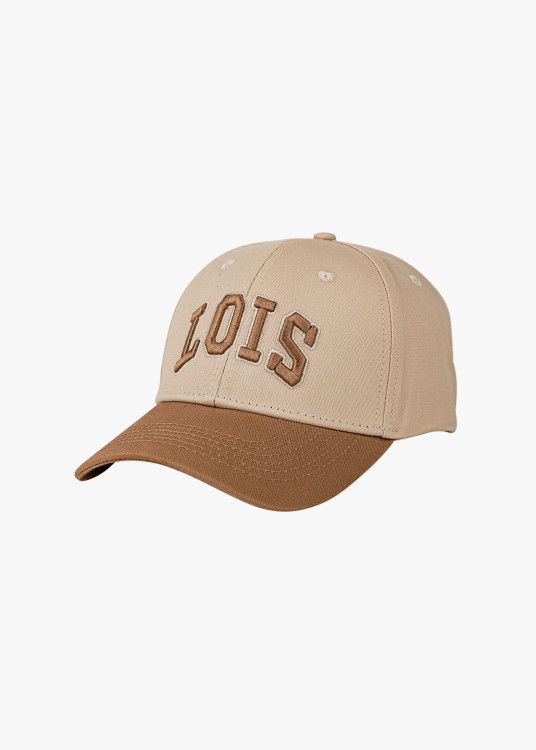 Gorra béisbol bicolor beige