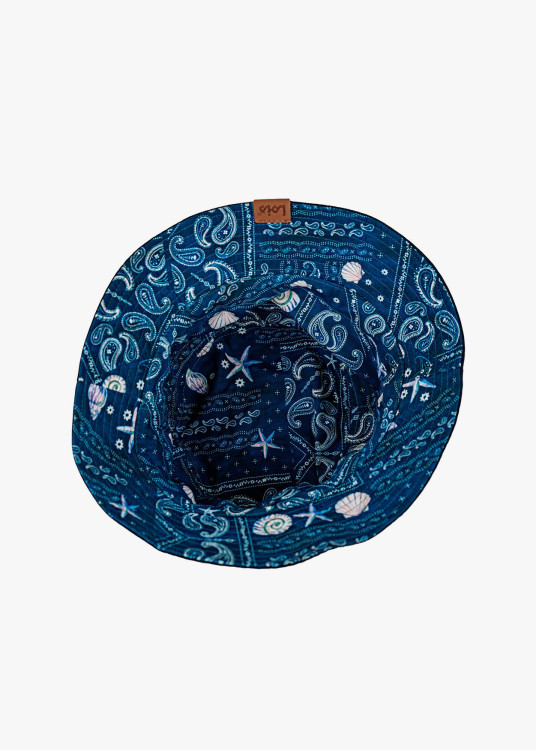 Gorro Pescador estampado azul marino