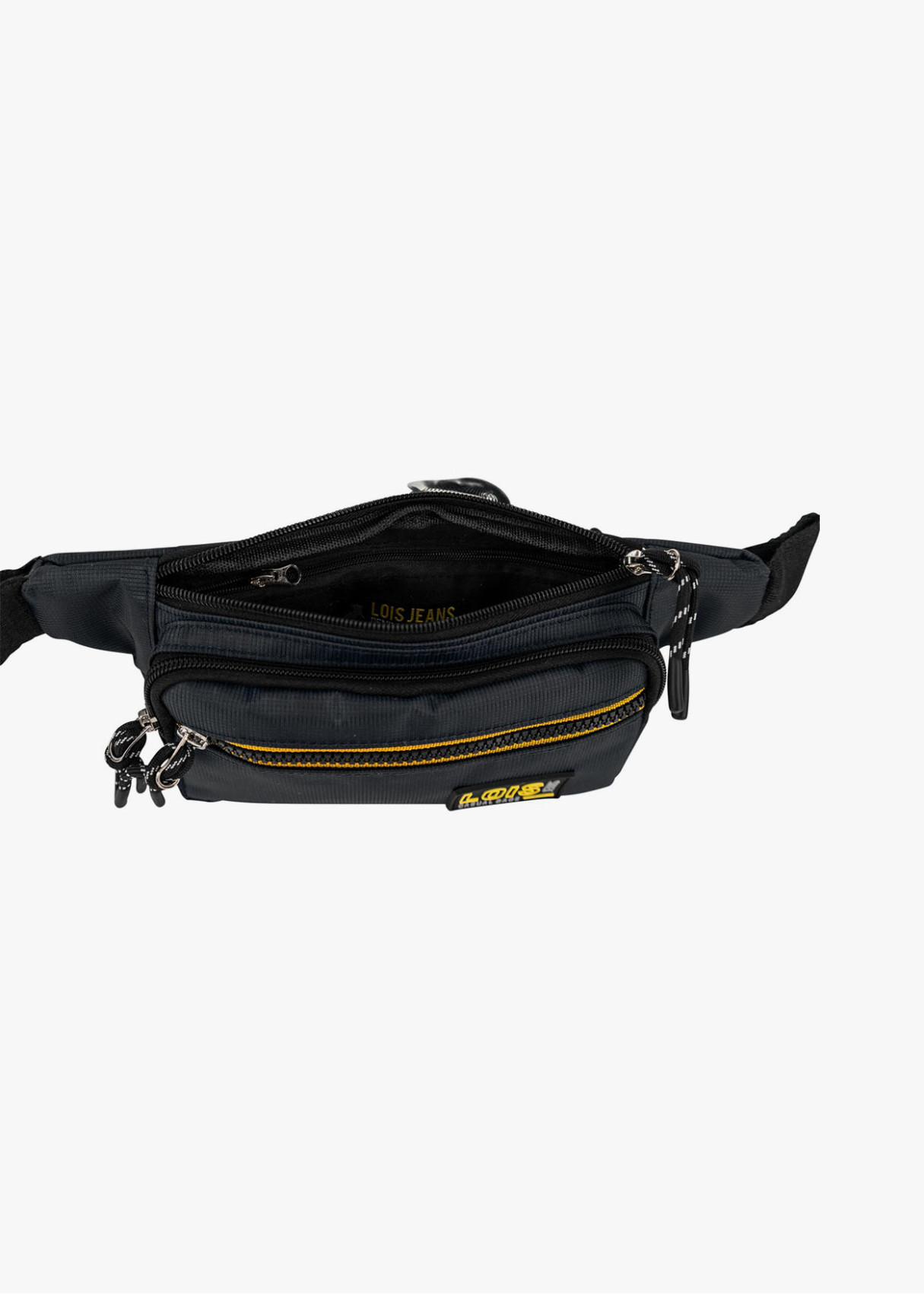 Riñonera Urbana Compacta múltiples compartimentos negro