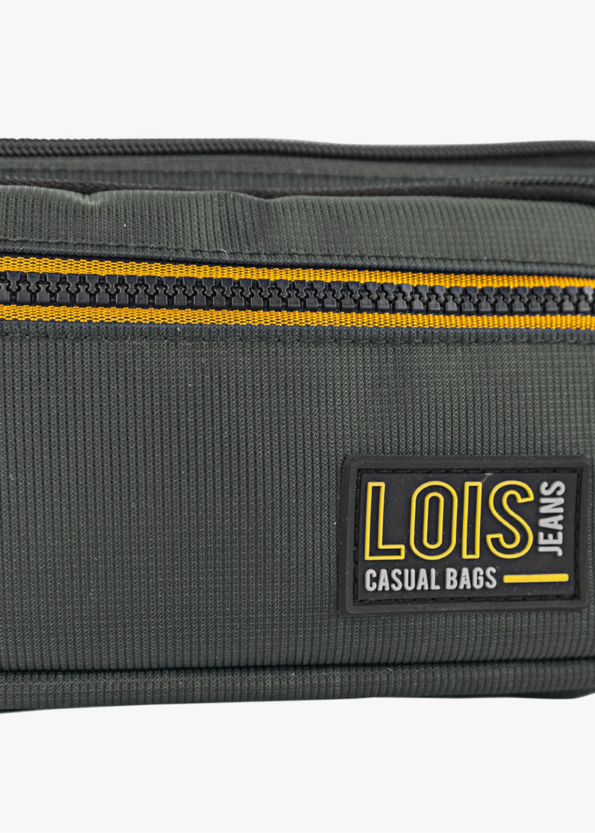 Riñonera Urbana Compacta múltiples compartimentos caqui