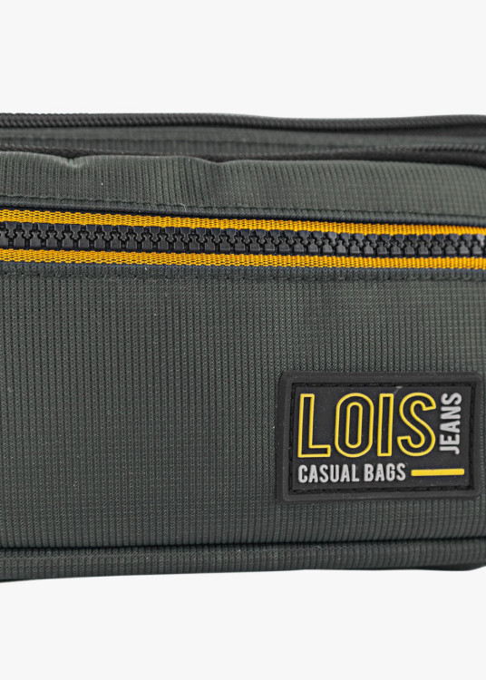 Riñonera Urbana Compacta múltiples compartimentos caqui