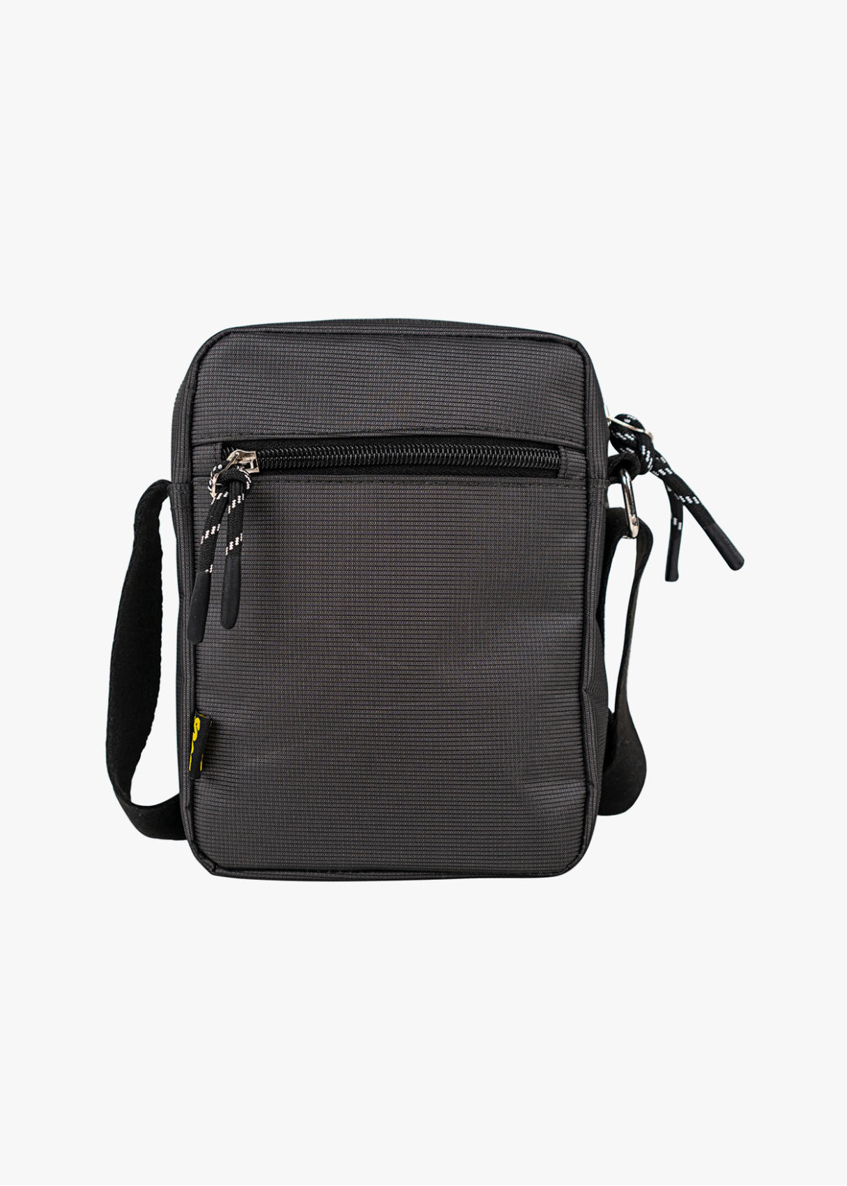 Bolso bandolera urbano múltiples compartimentos gris