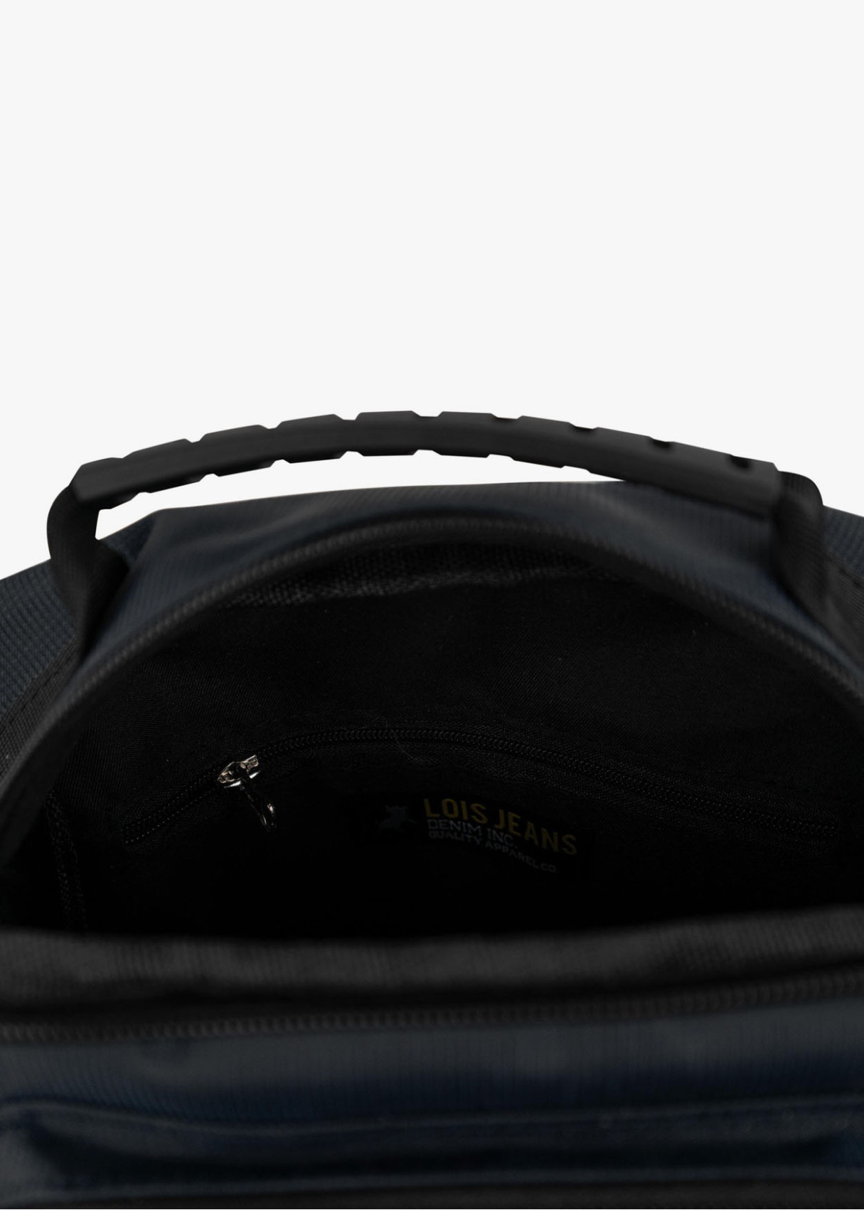 Bolso bandolera urbano múltiples compartimentos negro