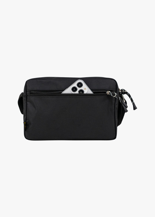 Bandolera casual doble compartimento negro