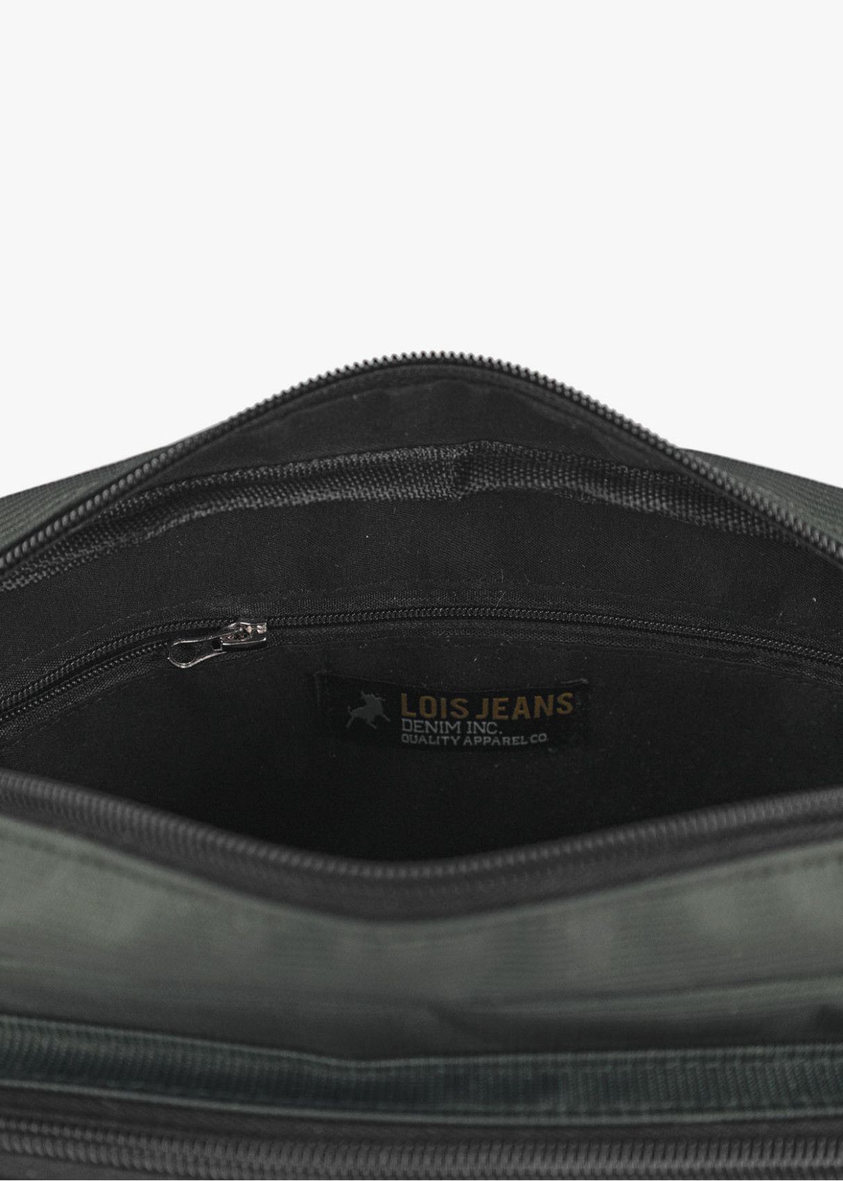 Bandolera casual doble compartimento gris