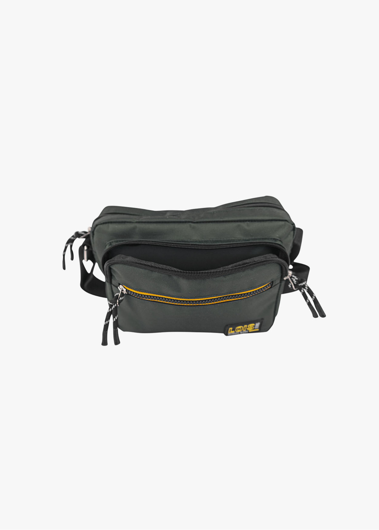 Bandolera casual doble compartimento gris