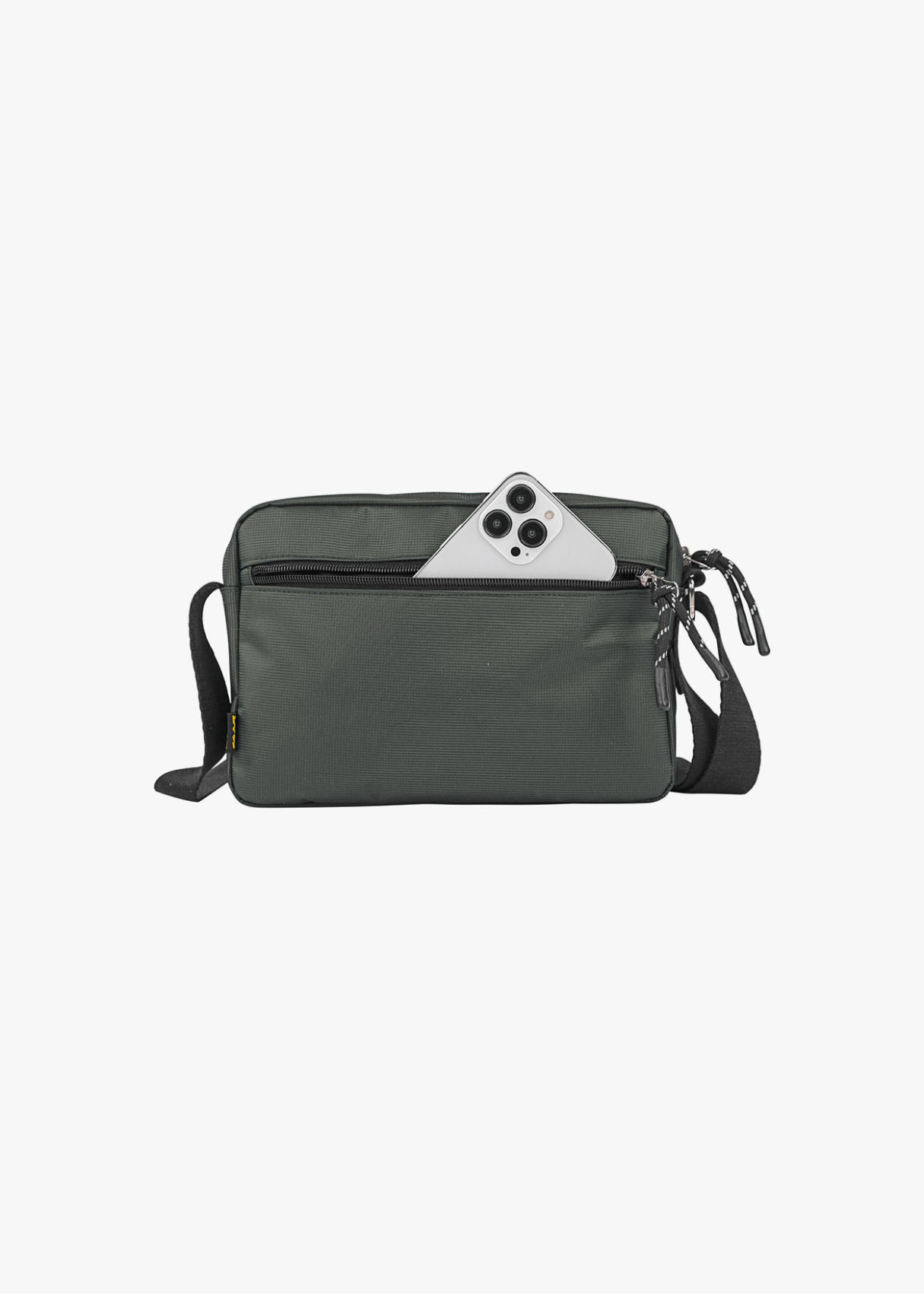Bandolera casual doble compartimento gris