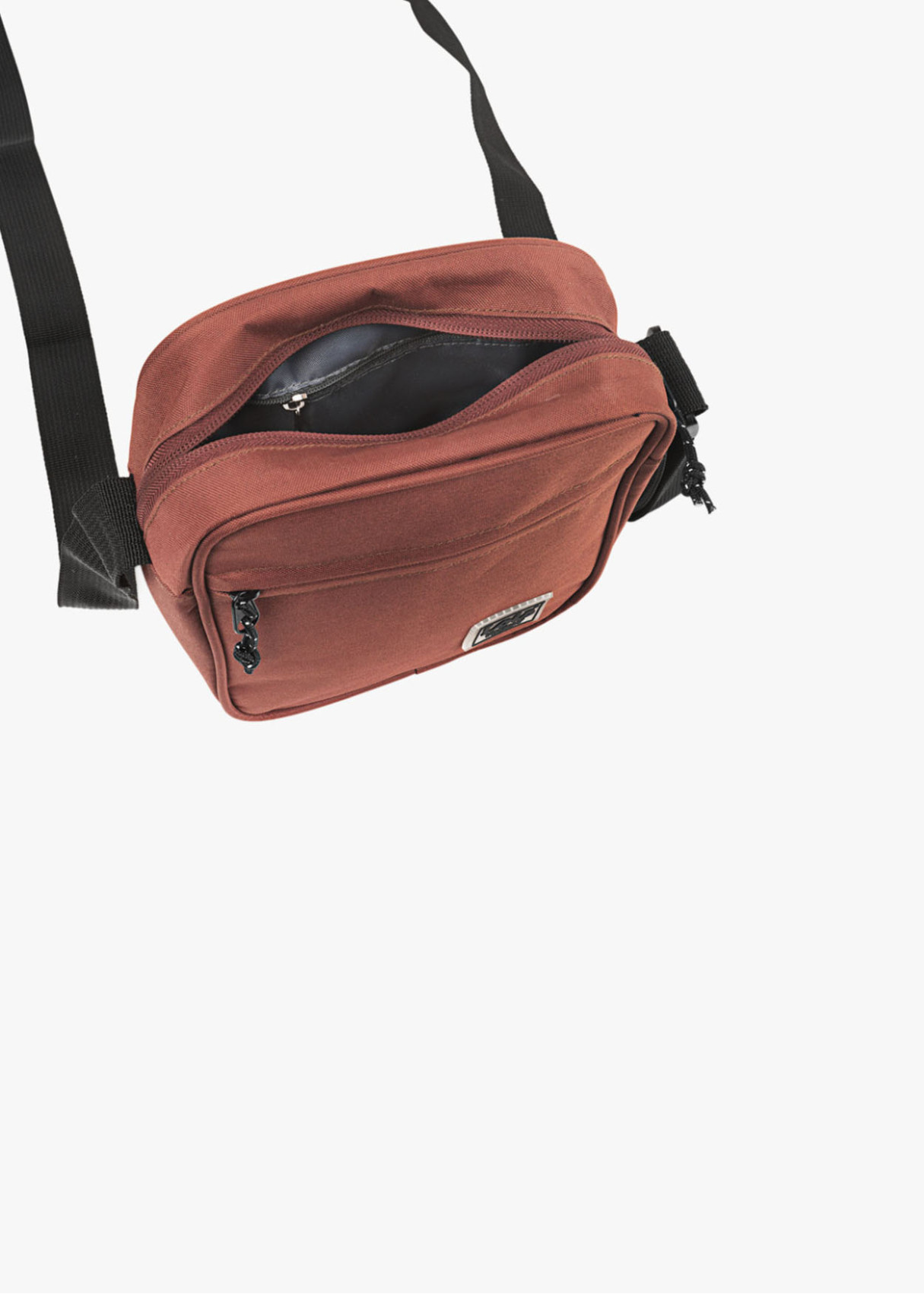 Bolso con Bandolera Ajustable y Bolsillo Exterior Teja