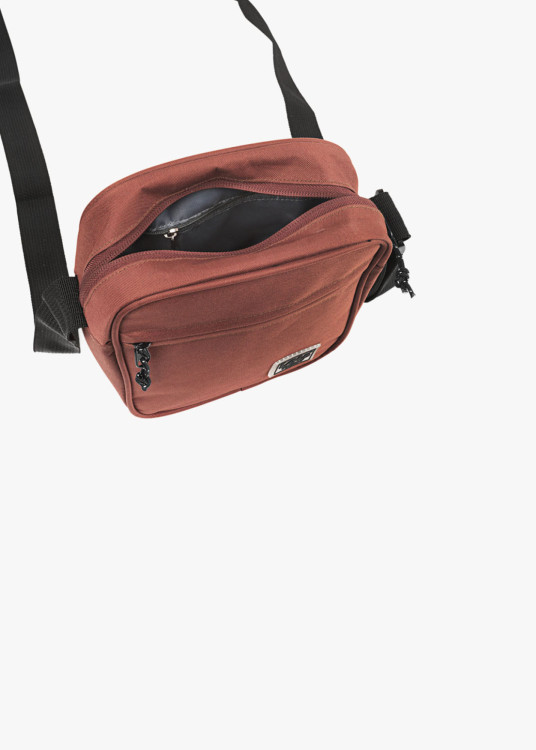 Bolso con Bandolera Ajustable y Bolsillo Exterior Teja