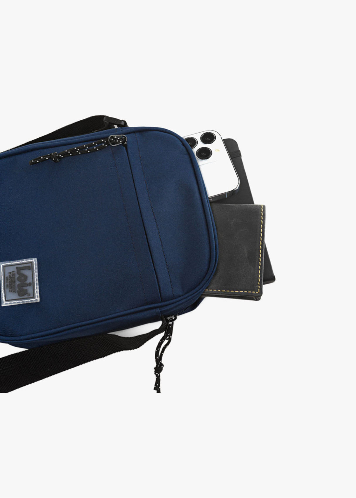 Bolso con Bandolera Ajustable y Bolsillo Exterior Azul