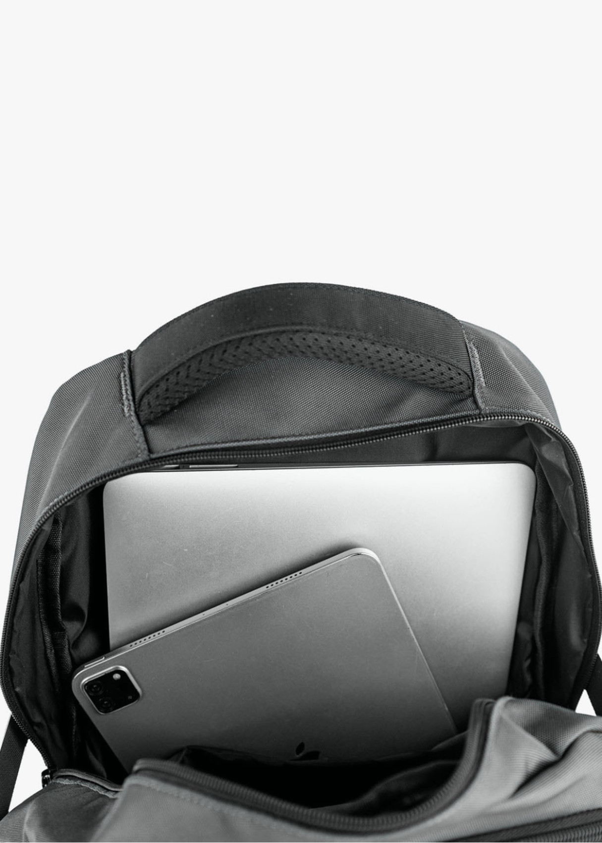 Mochila casual cierre de clip negro