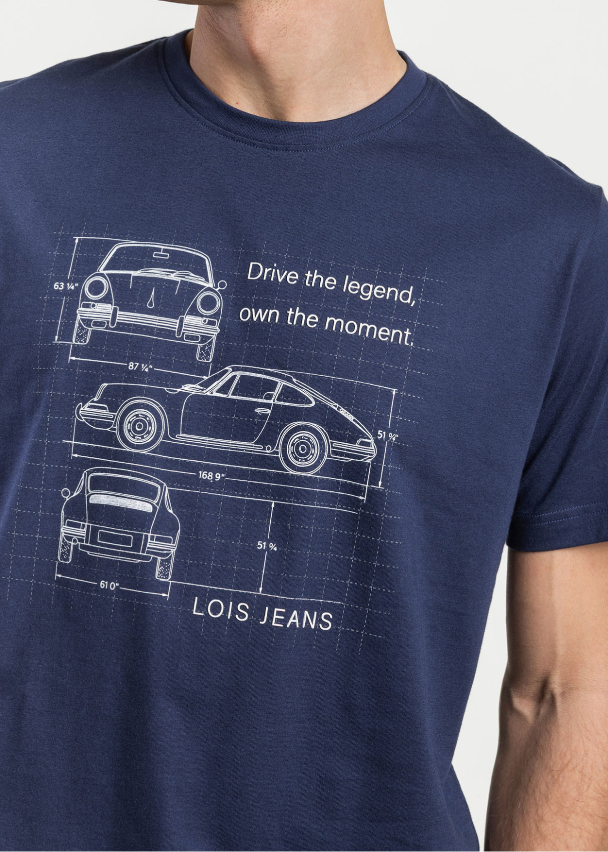 Pijama Manga Corta Driver azul marino