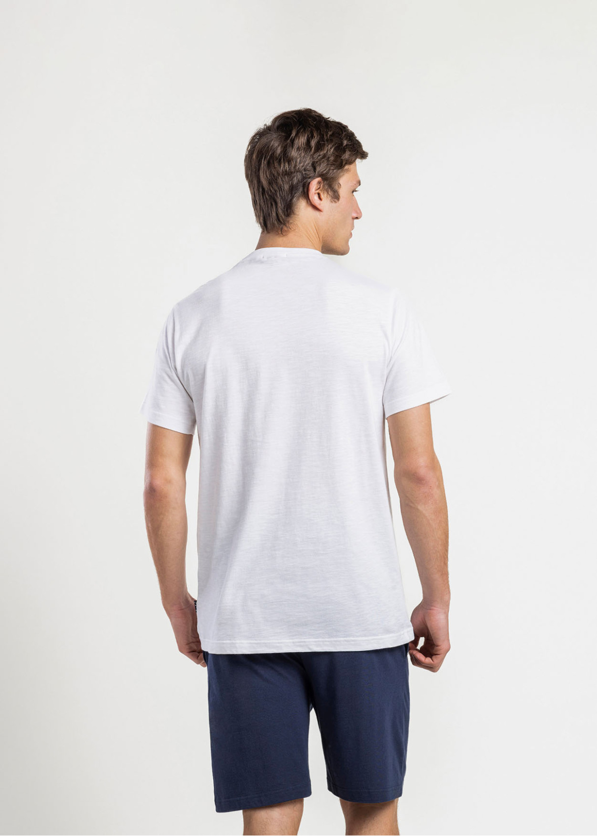 Pijama Manga Corta Driver blanco