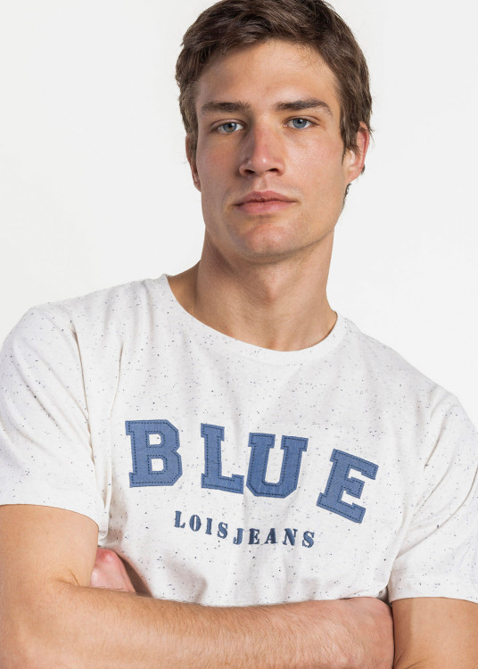 Pijama Manga Corta Frayed azul