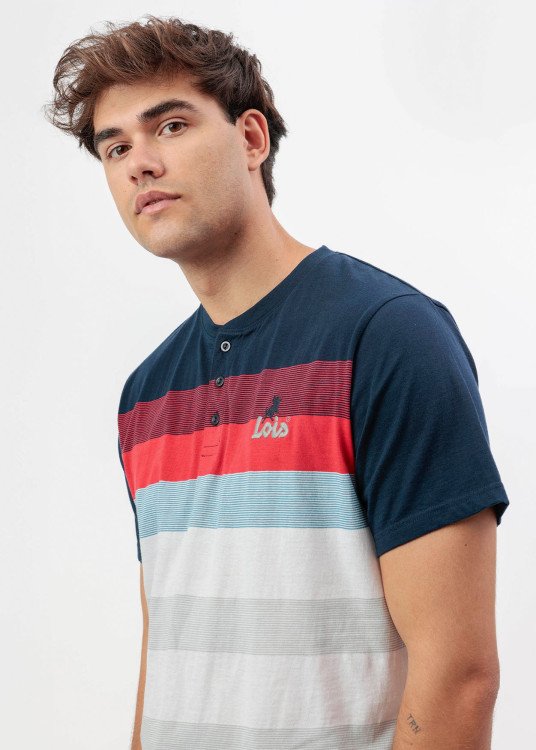 Pijama Manga Corta Edge azul