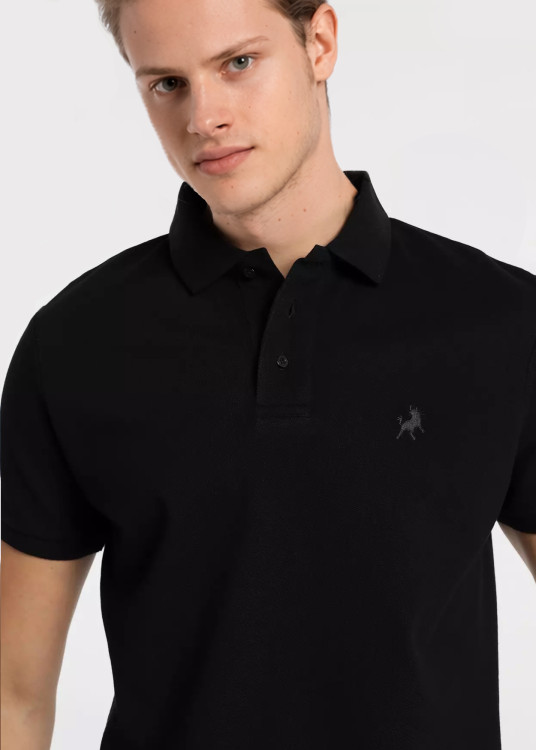 Polo Manga Corta Pique Filipo-Classic Negro