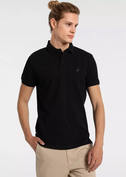 Polo Manga Corta Pique Filipo-Classic Negro