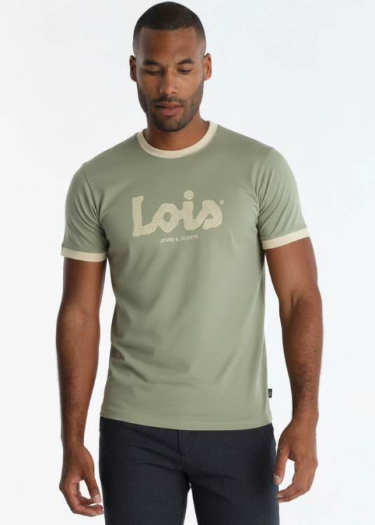 Camiseta Con Logotipo Tipográfico En Color Verde
