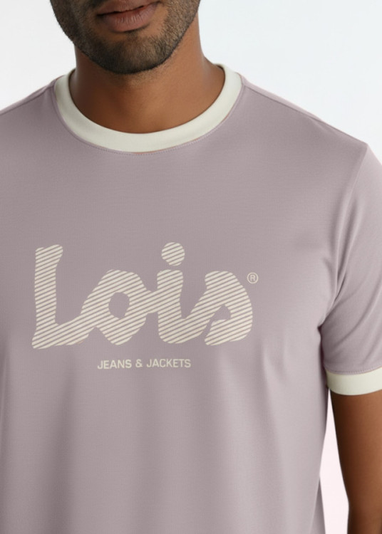 Camiseta Logotipo Tipográfico Color Rosa