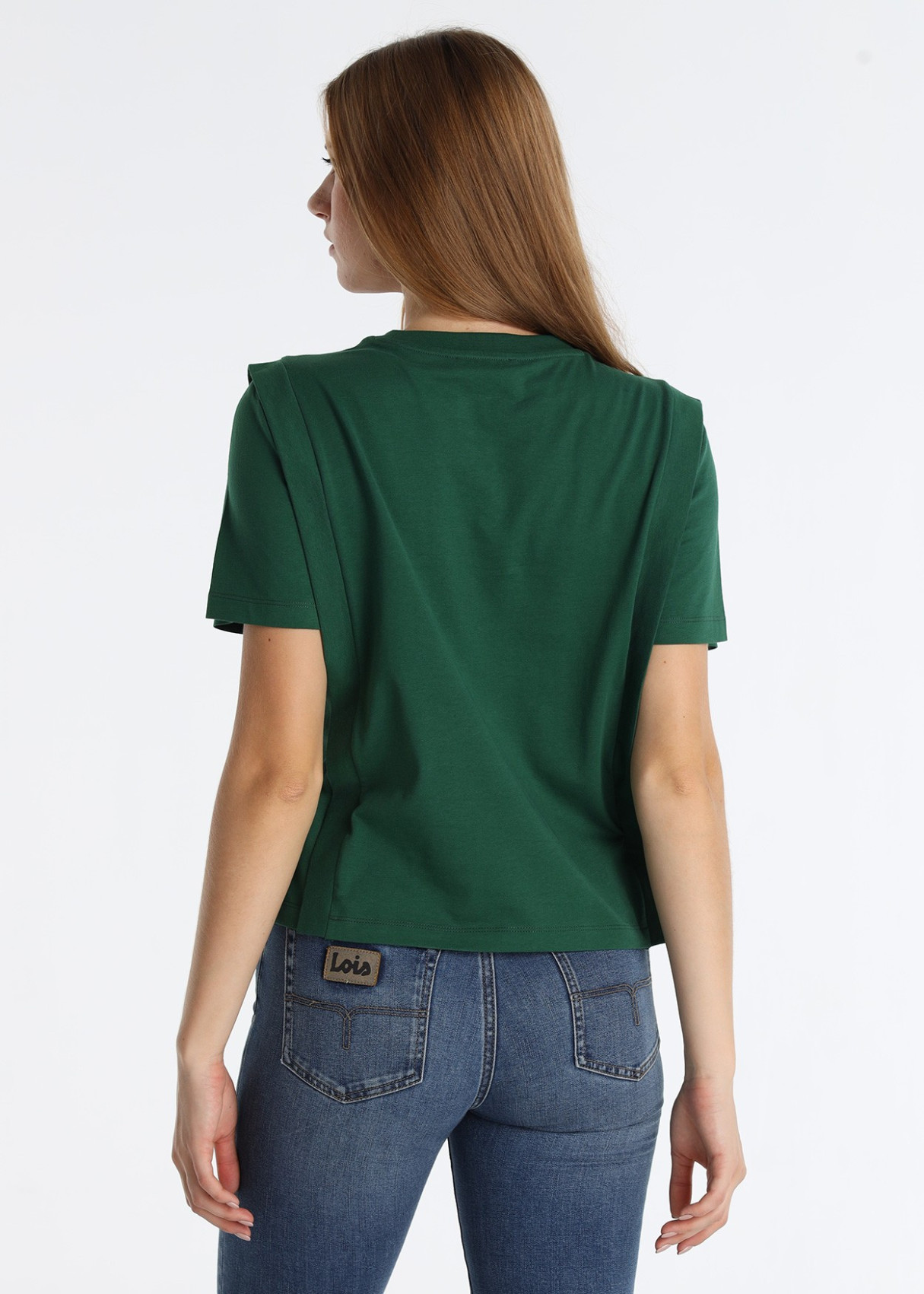 Camiseta Jaretas Decorativas Gráfica Frontal Verde