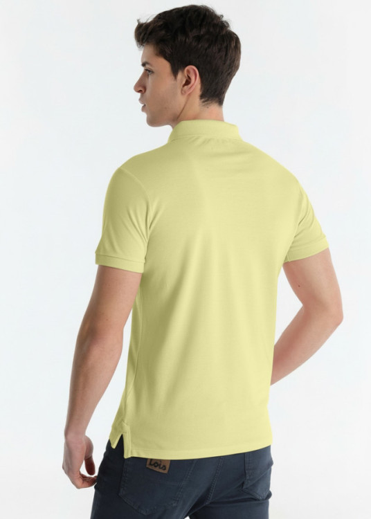 Polo Piqué Básico Bordado Logo Toro Verde