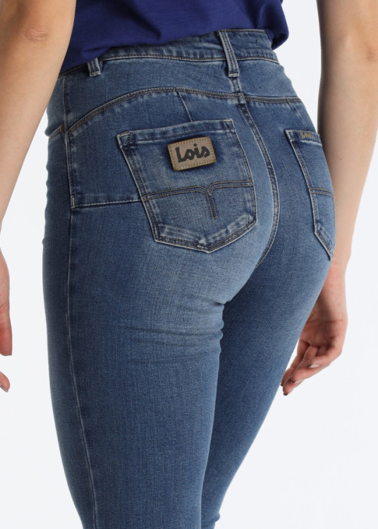 Jeans Flare Push Up Inteligente Tecnología Trutemp Azul