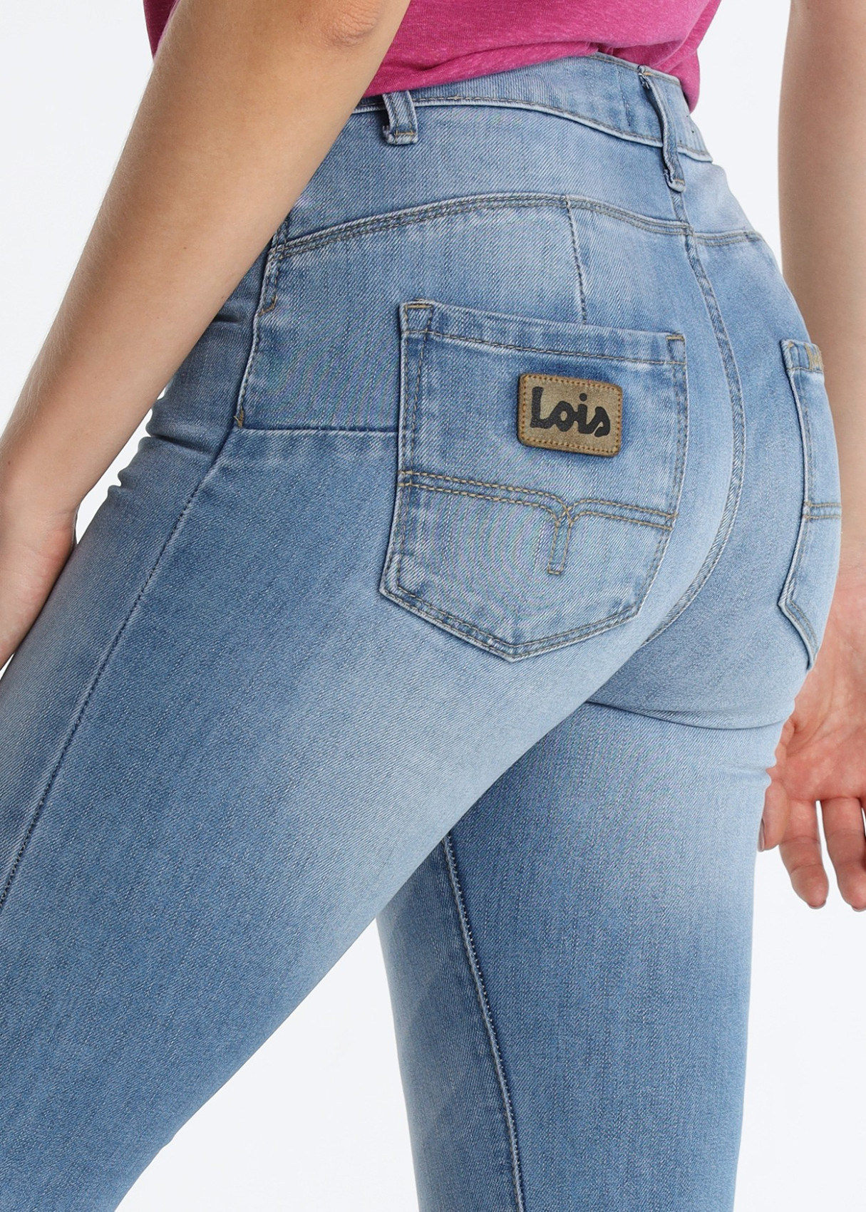 Jeans Flare Push Up Tejido Repreve Azul