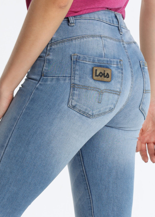 Jeans Flare Push Up Tejido Repreve Azul